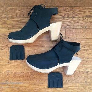 BRYR Sophie Bootie in Coal, High Heel, 8 WIDE